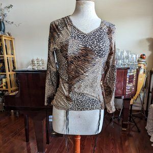 Saopaulo animal print top  SZ 8